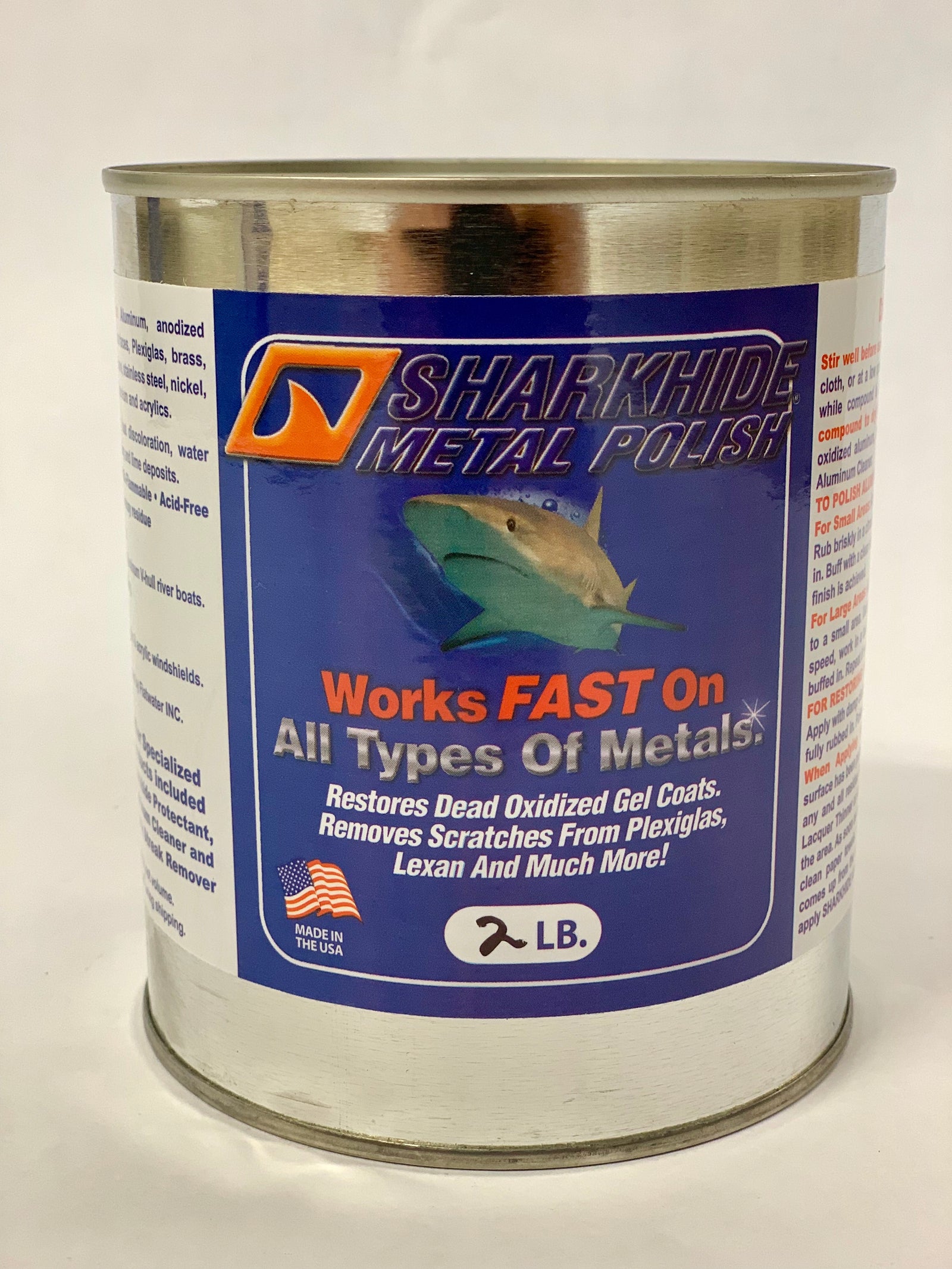 High-Performance SHARKHIDE Metal Polish – 2lb Can