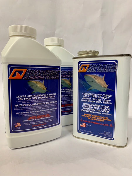 Sharkhide Cleaner and Protectant Bundle - complete metal care kit
