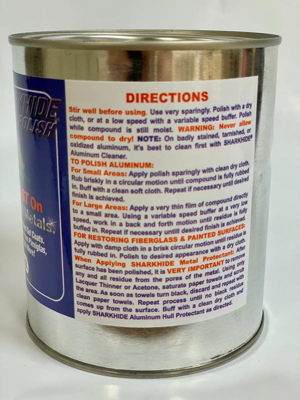 SHARKHIDE Metal Polish 2LB Can | Professional Aluminum Polishing ...